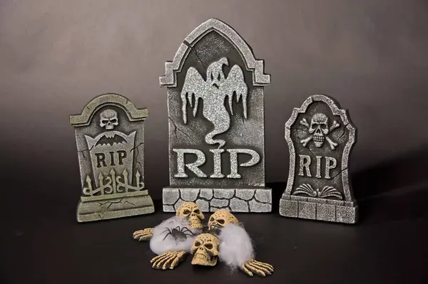 Záhradná dekorácia Halloween hrob set 12ks