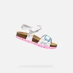 White Girls Sandals Geox Chalki - Girls
