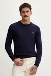 Bavlněný svetr HUGO černá barva, 50475083