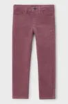 Dětské kalhoty Mayoral vínová barva, 571