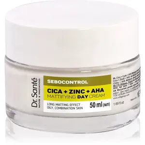 Dr. Santé Sebocontrol Cica + Zinc + AHA matující denní krém pro mastnou pleť 50 ml
