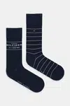 Ponožky Tommy Hilfiger 2-pack tmavomodrá barva, 701236634