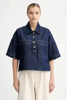 Džínová blůza Sessun dámská, modrá barva, hladká, 25110014