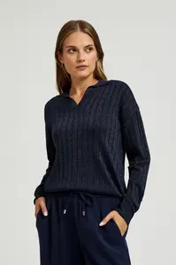 Marisse Women's Sweater Z-Sw-4558 Navy