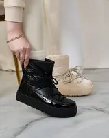 Resti Women's slip-on boots a'la snow boots in black Nevsone