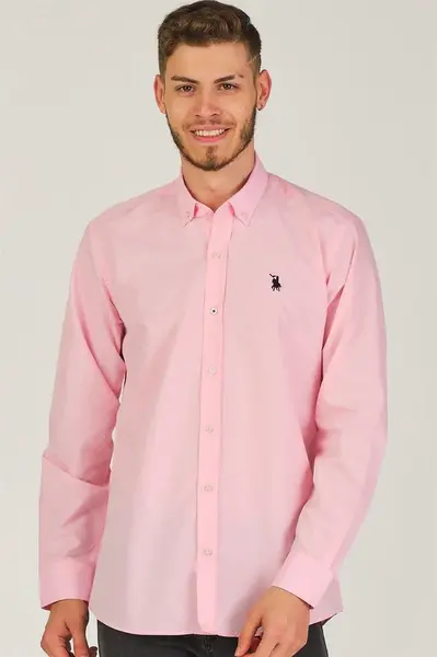 G925 DEWBERRY MEN'S SHIRT-PINK