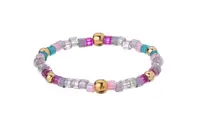 Alisia Hravý prsten se skleněnými korálky Miyuki AL4348.01.000 57 mm