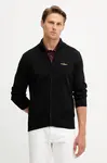 Bavlněný kardigan Aeronautica Militare pánský, černá barva, MA1580UL00506