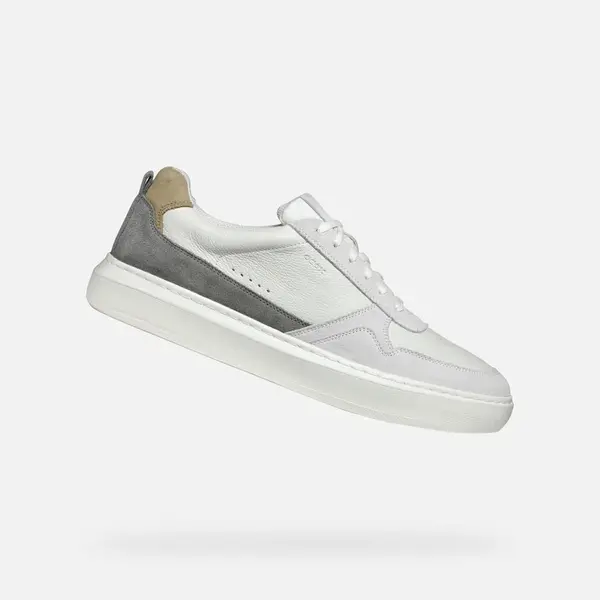 Cream men's sneakers Geox Deiven - Men's