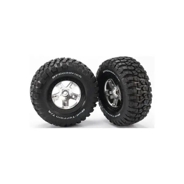 Traxxas kolo 2.2/3.0", disk SCT saténový-černý, pneu KM2 (2)