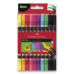 Oboustranné dětské fixy Faber-Castell Neon - 10 barev