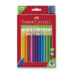 Pastelky Faber-Castell Junior Triangular - 30 barev + ořezávátko