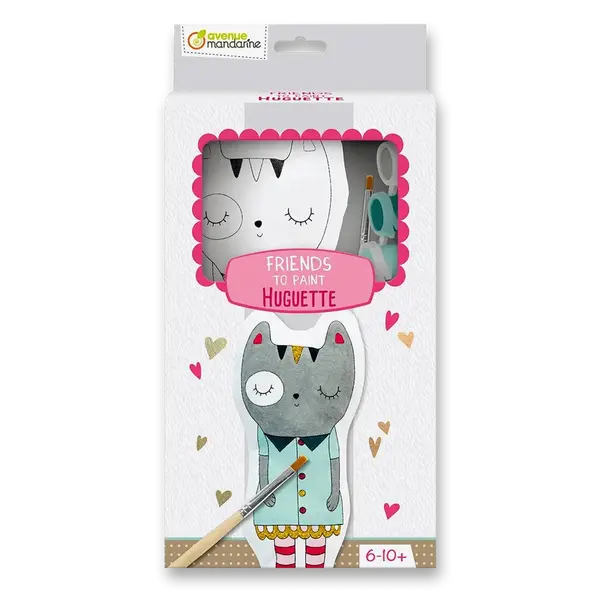 Kreativní sada Avenue Mandarine Friends to Paint - kočička Huguette