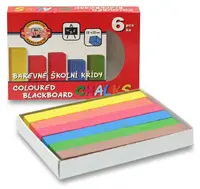 Křídy školní Koh-i-noor 112505 - 6 barev