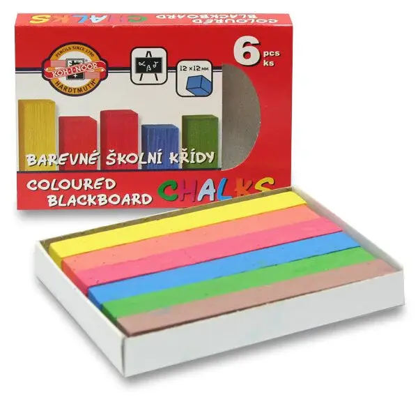 Křídy školní Koh-i-noor 112505 - 6 barev