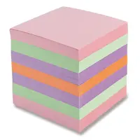 Poznámkový bloček barevný - nelepený - 90 × 90 × 90 mm, 800 listů