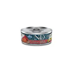 N&D CAT PŘÍRODNÍ TUŇÁK A LOSOS 70 GR
