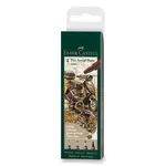 Popisovač Faber-Castell Pitt Artist Pen - sada 4 ks, S, F, M, B, sepia