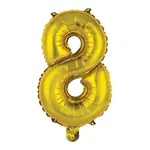 Nafukovací číslice zlaté - 8