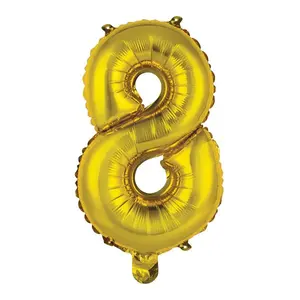 Nafukovací číslice zlaté - 8