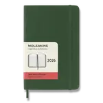Diář Moleskine 2026 - měkké desky, S, denní, tmavě zelený