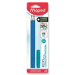 Grafitová tužka Maped Kidy Learn Concentration - 2 ks, 1 ks kousací koncovka