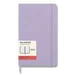 Diář Moleskine 2026 - tvrdé desky L, denní, fialový