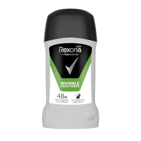 Rexona Tuhý antiperspirant pro muže Invisible Fresh & Power 50 ml