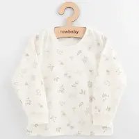 Dětské bavlněné tričko s dlouhým rukávem New Baby Kindergarten květinky 116 (5 - 6 r)
