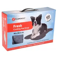 FLAMINGO Chladiaca podložka kosť sivá vzor kvapky 60 x 86 cm 1 ks