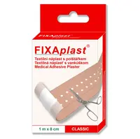 FIXAPLAST Classic náplasť textilná s vankúšikom 1 m x 8 cm