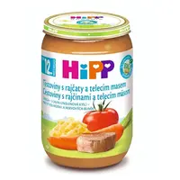 HIPP Menu cestoviny s paradajkami a teľacím mäsom BIO 220 g