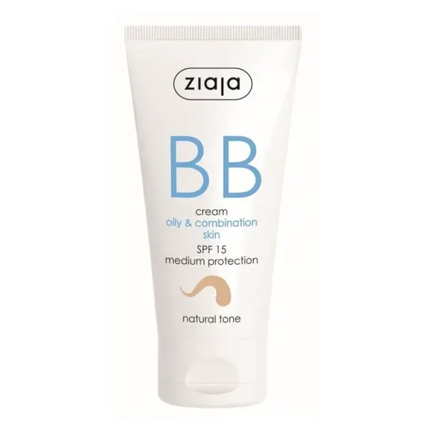 ZIAJA BB krém pre mastnú, zmiešanú pleť tón prirodzený SPF15 50 ml