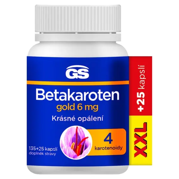 GS Betakarotén gold 6 mg XXL 135 + 25 kapsúl