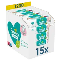 Pampers Sensitive vlhčené ubrousky 15x80 ks