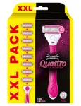 Wilkinson Quattro for Women XXL pack holicí strojek + 8 hlavic