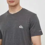 Běžecké tričko Quiksilver Coastal šedá barva
