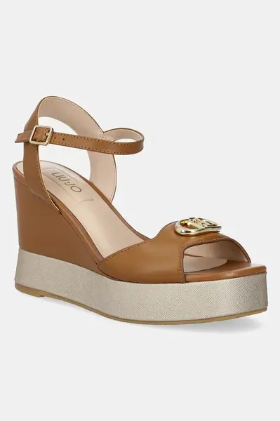 Sandály Liu Jo KAREN 11 hnědá barva, SA5117P0102S1853