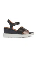 Kožené sandály Geox D SPHERICA EC6 C černá barva, D45G0C 043CF C0067