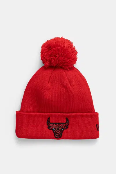 Čepice New Era červená barva, z husté pleteniny