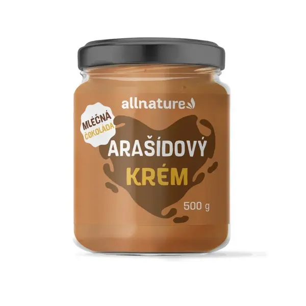 Allnature Arašídový krém mléčná čokoláda 500 g