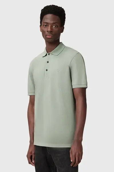 Bavlněné polo tričko AllSaints REFORM