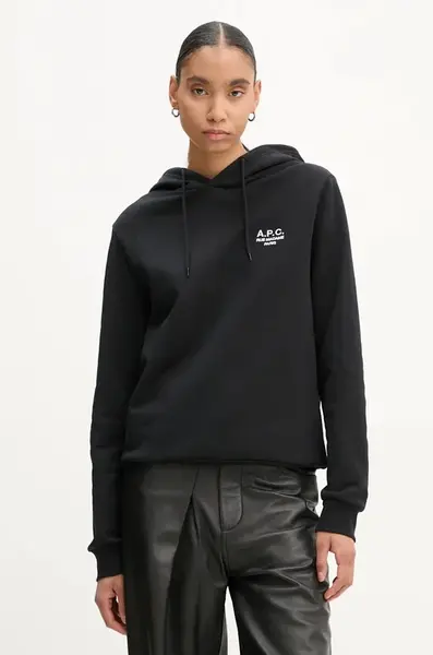 Mikina A.P.C. hoodie standard rue madame GOTS