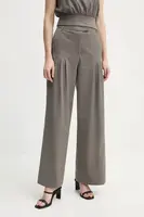 Kalhoty s příměsí vlny Remain jednoduché, high waist, 5023221012