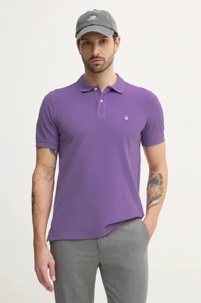 Bavlněné polo tričko United Colors of Benetton