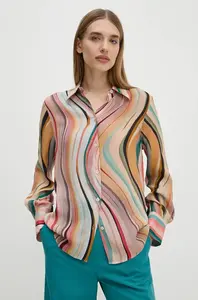 Košile s příměsí hedvábí PS Paul Smith