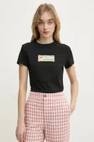 Bavlněné tričko Moschino Jeans černá barva, 0703 3229