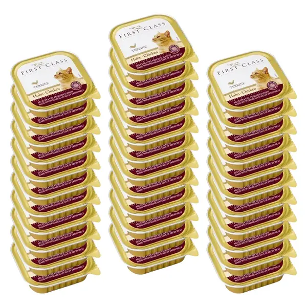 Akinu FIRST CLASS Drůbeží paštika pro kočky 34 x 100 g