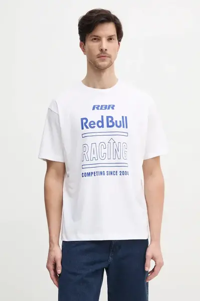 Bavlněné tričko Red Bull Racing x Pepe Jeans RACING HISTORY TEE