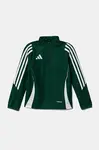 Dětská mikina adidas Performance zelená barva, s aplikací, IR9362